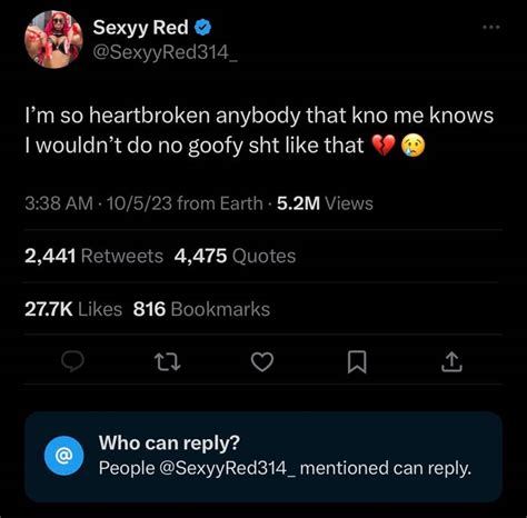 sexyredd instagram story|Sexyy Red ‘So Heartbroken’ After Explicit Video Leak on I.